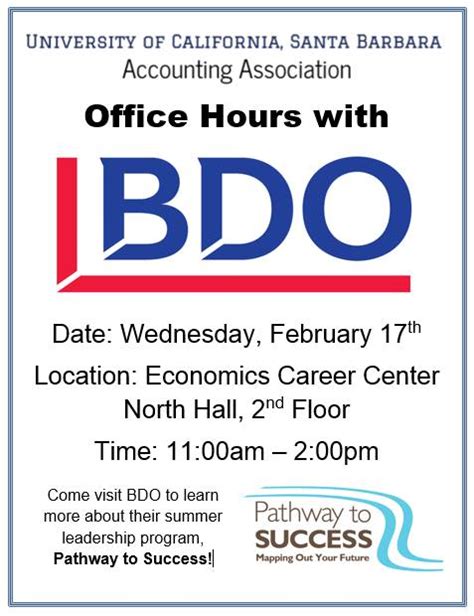 bdo office hours